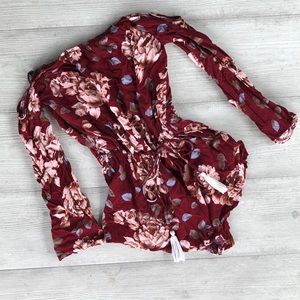 Long sleeve off the shoulder romper